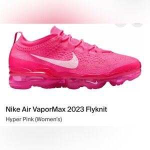 Women’s Nike Air Vapormax 2023 Flyknit Hyper Pink/Fierce Pink Running Sneaker 11